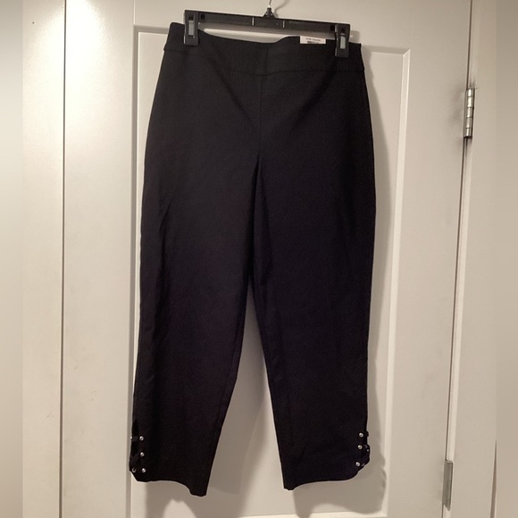 NWT JM Collection Size S Pants Deep Black - Picture 1 of 5
